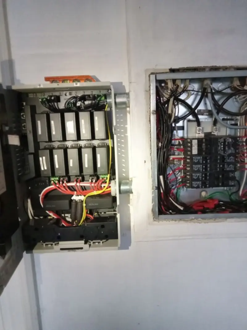 Electrical panel upgrade completed for Security Camera Wiring in Hamden